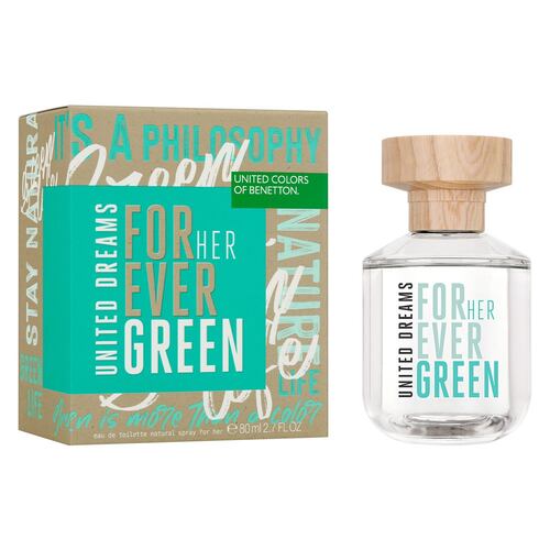 Perfume para Mujer Benetton United Dreams Forever Green Eau de Toilette 80ml