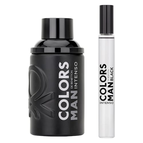 Perfume Benetton Colors Man Black Intenso Set para Hombre