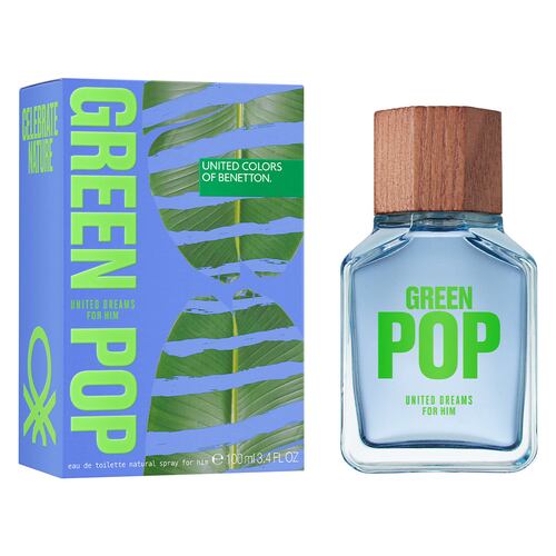 Fragancia Benetton United Dreams Green Pop For Him Eau de Toilette 100 ml para Caballero