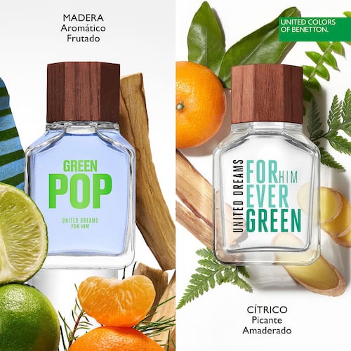 Fragancia Benetton United Dreams Green Pop For Him Eau de Toilette 100 ml para Caballero