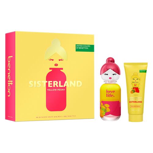 Fragancia Benetton Colors Sisterland Yellow Peony Set para Mujer