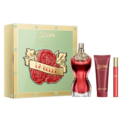Jean Paul Gaultier La Belle Set Para Dama Perfume EDP 100ML + Body Lotion 75ML + Perfume de Bolsillo 10ML