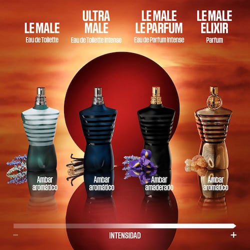 Set para Hombre Jean Paul Gaultier Le Male Elixir EDP 12ml + Shower Gel 75ml + Perfume de Bolsillo 10ml