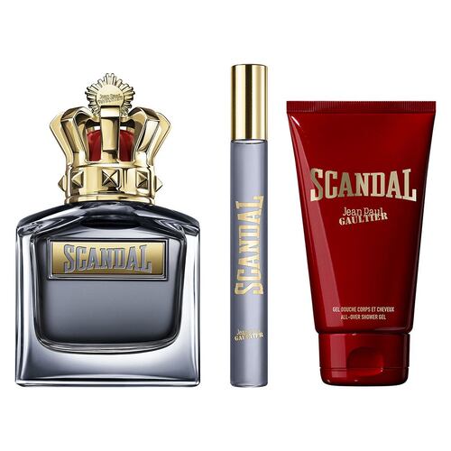 Jean Paul Gaultier Scandar For Him Set Para Caballero Perfume EDT 100ML + Shower Gel 75ML + Perfume de Bolsillo 10ML
