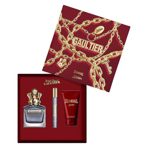 Jean Paul Gaultier Scandar For Him Set Para Caballero Perfume EDT 100ML + Shower Gel 75ML + Perfume de Bolsillo 10ML