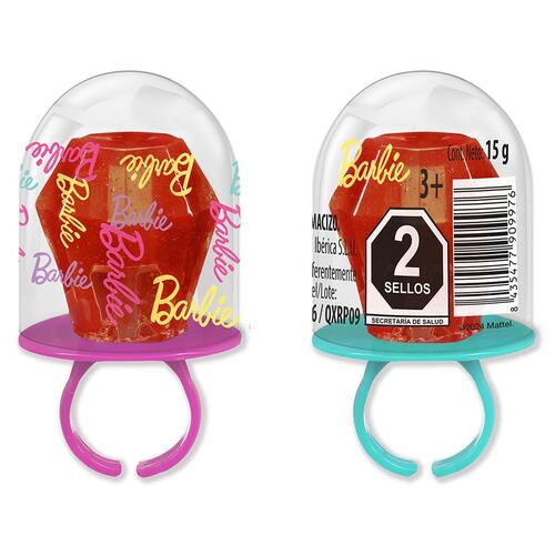 Anillo de Caramelo Macizo Forma de Diamante Barbie 15 g