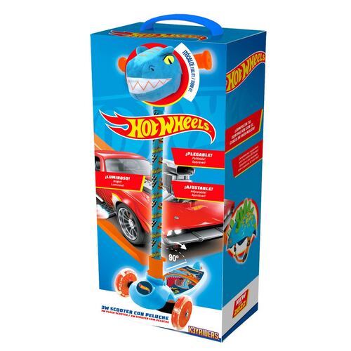 3W scooter de peluche hot wheels