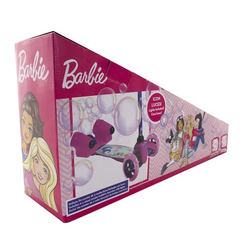 Barbie 3w Scooter Con Burbujas