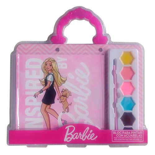 Bloc para Pintar con Acuarelas Barbie