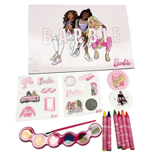 Estuche de Diseño Barbie ¡Descubre las Pegatinas Sorpresa!