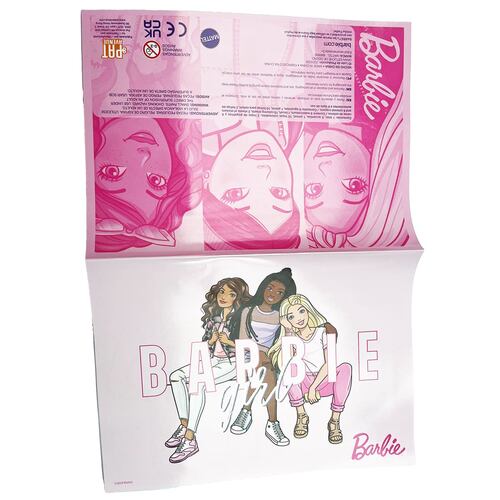Estuche de Diseño Barbie ¡Descubre las Pegatinas Sorpresa!