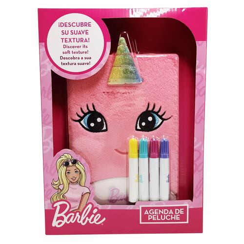 Agenda de Peluche Barbie ¡Descubre su Suave Textura!