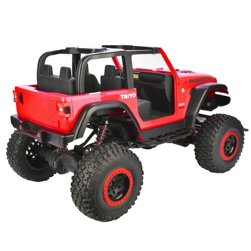 Vehículo control remoto Jeep Wrangler Rubicon 4WD Rojo