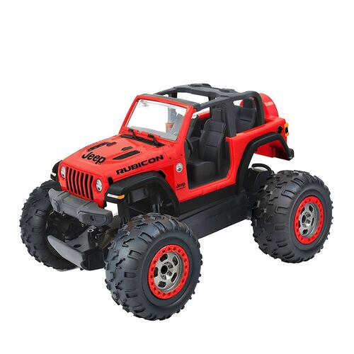Vehículo control remoto Jeep Wrangler Rubicon Rojo
