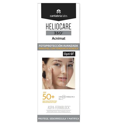 Protector Solar Heliocare 360° Acnimat Fps 50+ 50 Ml