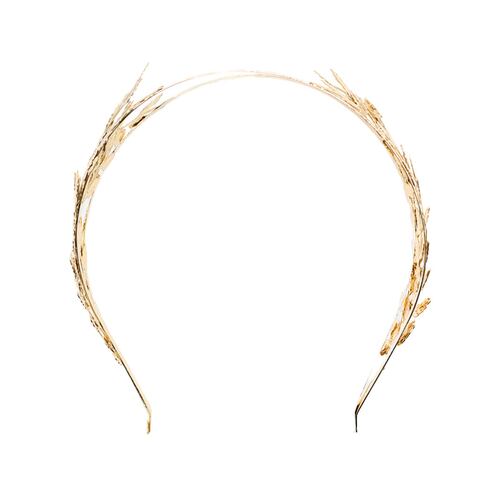 Diadema Ancha Hojas Doradas Pressume