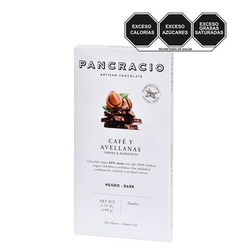 Tableta café Avellanas -Chocolate Negro 100g