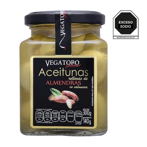 Aceitunas Rellenas de Almendras 300 gramos Vegatoro