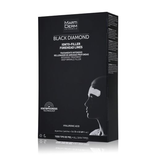 Black Diamond Ionto Filler Forehead Lines - 4 Parches + Gel Martiderm