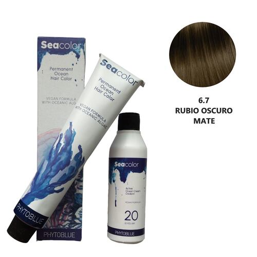 Tinte #6.7 Rubio Oscuro Mate Seacolor Phytoblue