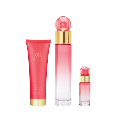 Estuche Fragancia Perry Ellis 3pc Coral 100 ML para Mujer
