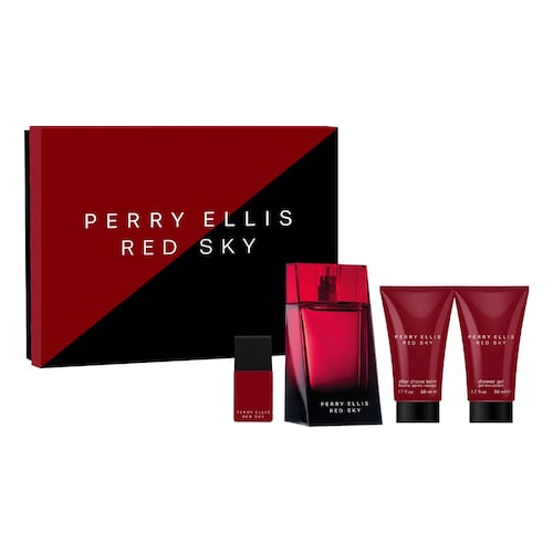 Estuche Fragancia Perry Ellis 4pc Red Sky 100 ML para Hombre