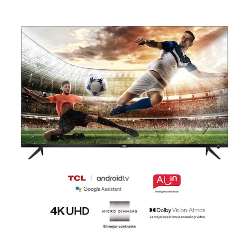 Pantalla TCL 55" 4K/UHD Smart TV Dolby Vision (Android TV) 55A527