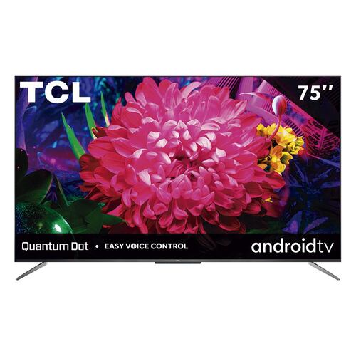 Pantalla TCL QLED TV  75" 4K/UHD Smart TV Android Tv con Google Assistant 75Q637