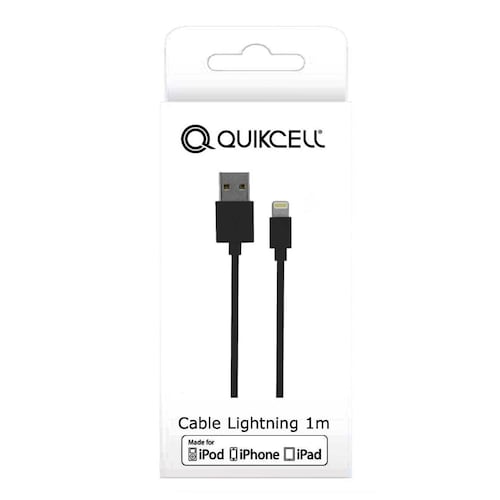 Cable Lightning Quickcell Negro