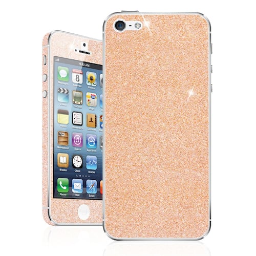 Skin Para Iphone 5S/SE Glitter Skin Rose Gold