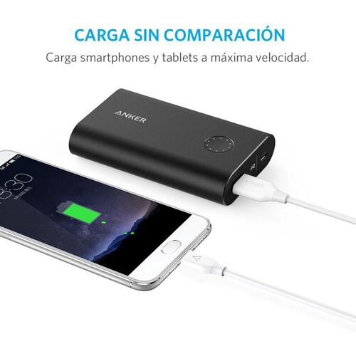 Cable de Carga y Datos PowerLine USB-C a USB-A 3.0 0.9m Blanco