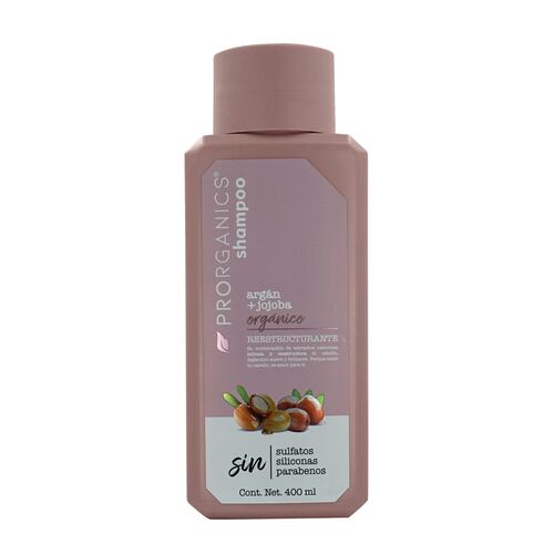 Shampoo con Aceite de Argán y Jojoba Orgánico 400 ml Prorganics
