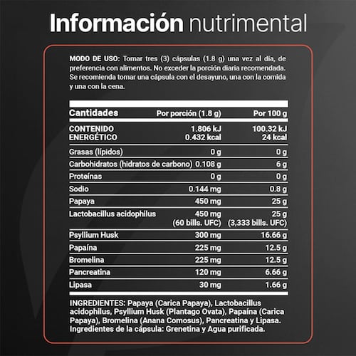 Enzym Blend 180 Cápsulas B Life