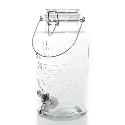 Dispensador de agua de vidrio 2.74qt