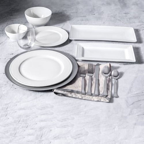 Set Vajilla de Porcelana Moderna y Elegante 74 Piezas Home & Detail