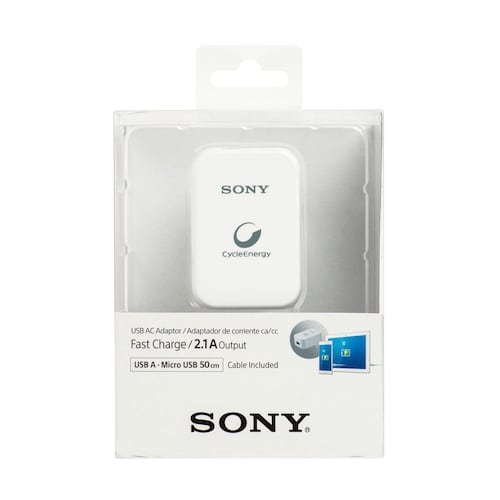 Adaptador AC Sony USB 2.1A  1 Puerto