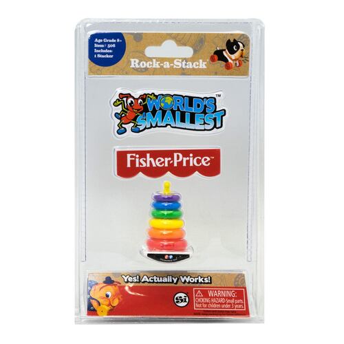 Worlds Smallest Fisher Price Classic Rock a Stack