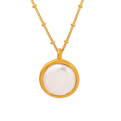 Collar Circular Dorado Acero Inoxidable Lee Cooper