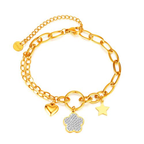 Brazalete Dama Diferentes Diseños Acero Inoxidable Dorado Lee Cooper