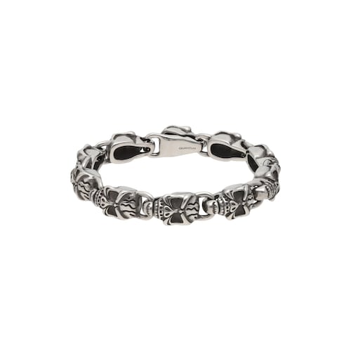 Pulsera Calavera Plateado Quantum