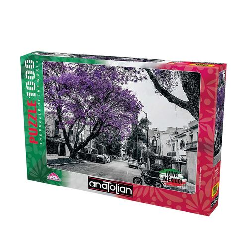 Rompecabezas Jacarandas CDMX 1000 Piezas Anatolian