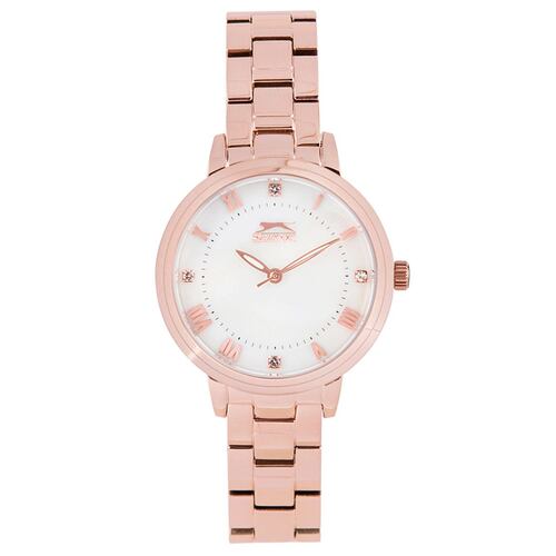 Reloj Slazenger Color Oro Rosado y Blanco Para Dama