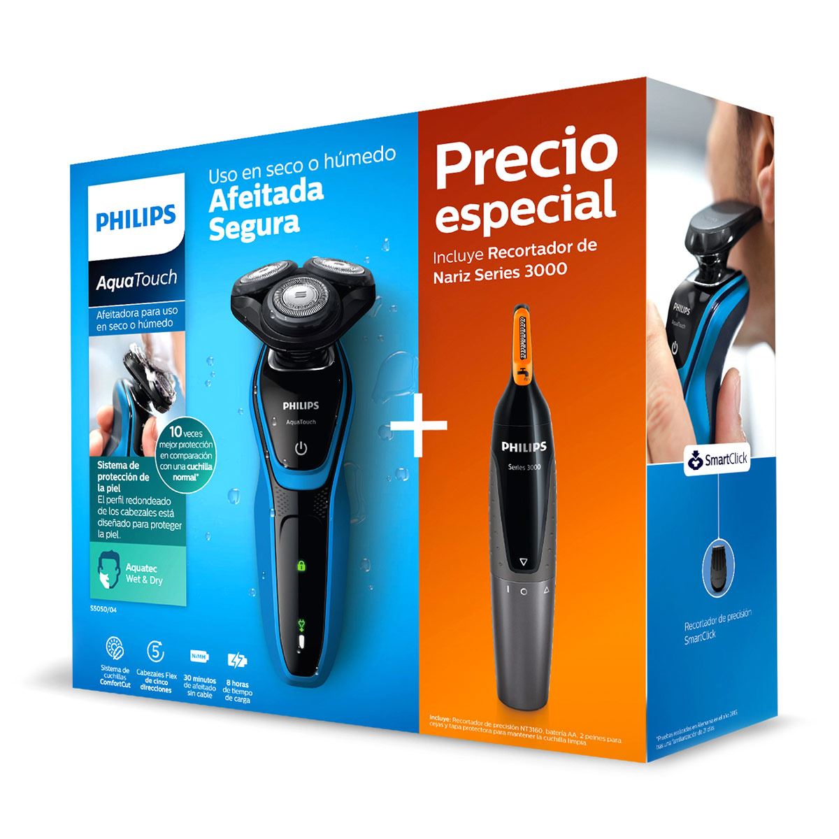 Philips Cortapelo Orejas Nariz Máquina Cortadora De Vello Nasal - Main Image