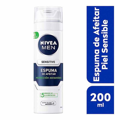 Espuma para Afeitar Sensitive 200 ml Nivea Men