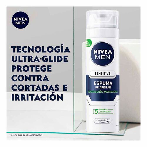 Espuma para Afeitar Sensitive 200 ml Nivea Men
