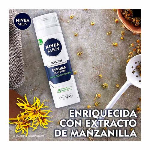 Espuma para Afeitar Sensitive 200 ml Nivea Men