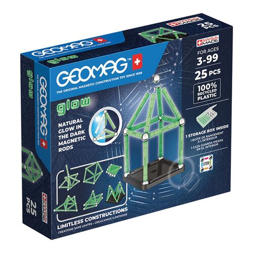 Set Aprendizaje STEM Edición Glow de Geomag 25 Piezas