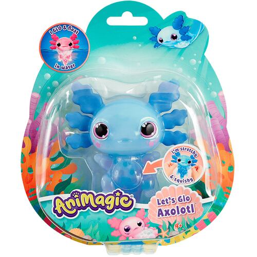 Mascota Electrónica Axolotl Azul Animagic
