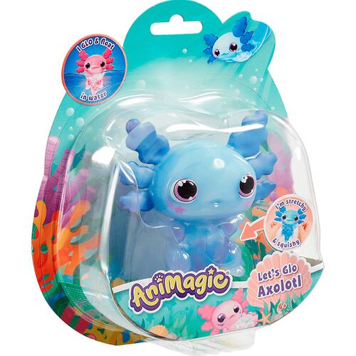 Mascota Electrónica Axolotl Azul Animagic