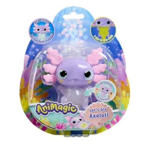 Bizak Animagic Axolotl Mascota Electrónica – Brilla Y Flota En El Agua Con Cuerpo Extensible